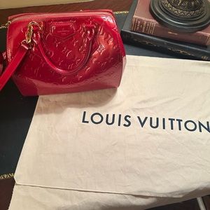 Louis Vuitton Red Vernis Montana Bag